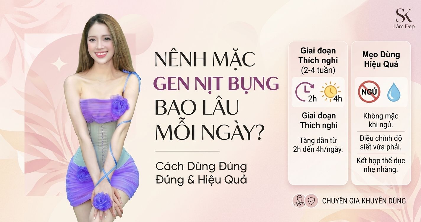 Thời gian mặc gen nịt bụng mỗi ngày lịch trình chi tiết